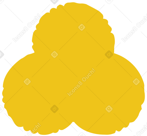 yellow trefoil PNG、SVG