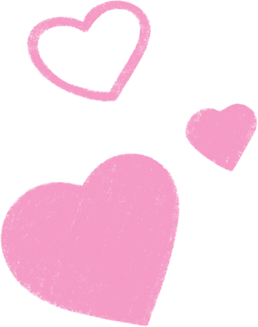 pink hearts PNG, SVG