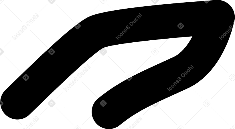 skier's finger Illustration in PNG, SVG
