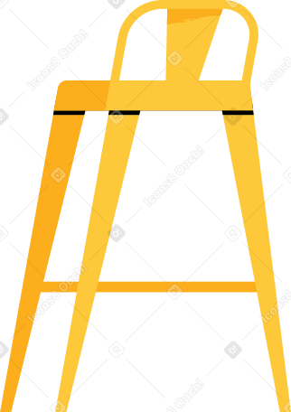 chair stool on three legs Illustration in PNG, SVG