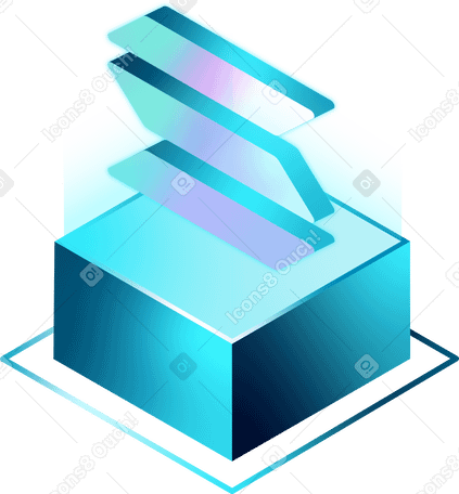 isometric solana icon PNG, SVG