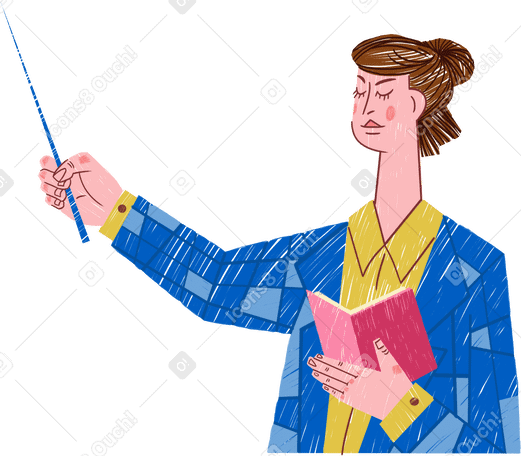teacher Illustration in PNG, SVG