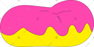 Pillow donut PNG, SVG