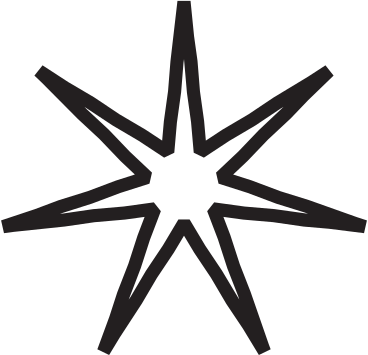 Weißer siebenzackiger stern PNG, SVG