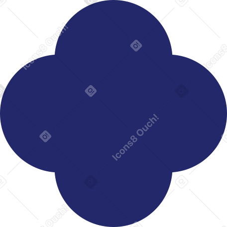 quatrefoil dark blue Illustration in PNG, SVG