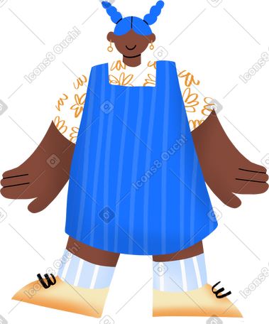 girl in a dress standing in a pose PNG, SVG