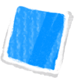 Blaues quadratisches konfetti PNG, SVG