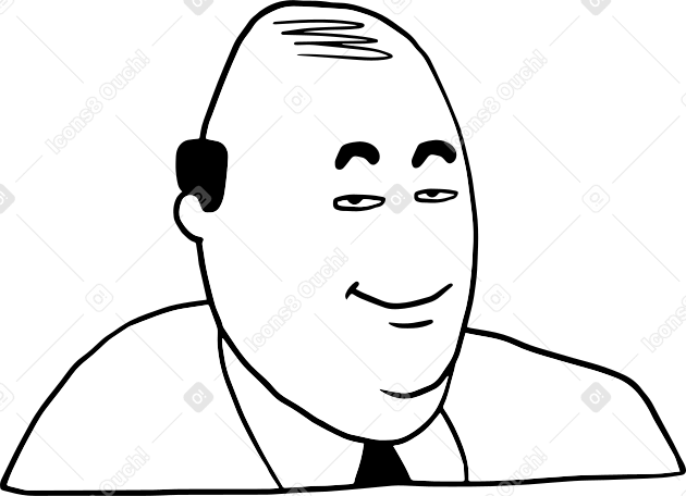 Personaje de garabato con una cara sonriente PNG, SVG