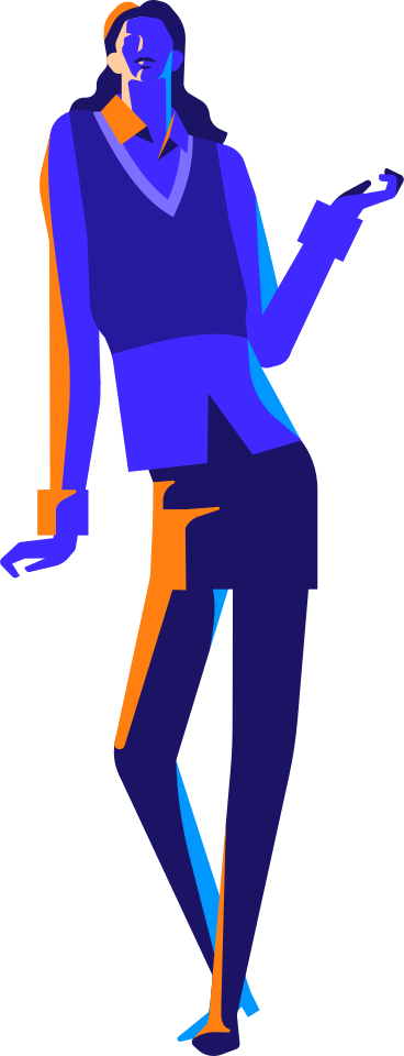 Femme debout dans une pose détendue PNG, SVG