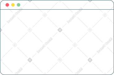 White browser window PNG, SVG