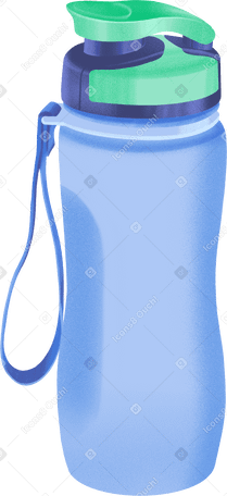 sports blue water bottle PNG、SVG