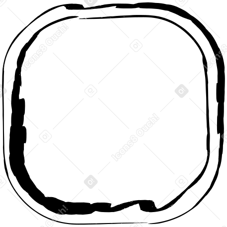 黒い長方形の二重 PNG、SVG