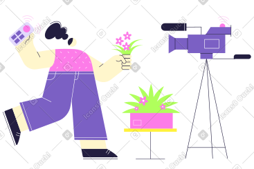 关于植物的视频博客 PNG, SVG