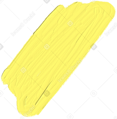 yellow paint smear PNG, SVG
