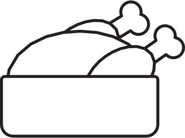 chicken in a pan PNG, SVG