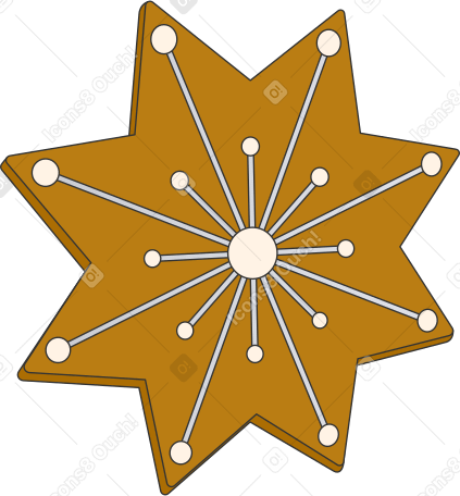 star cookie PNG, SVG
