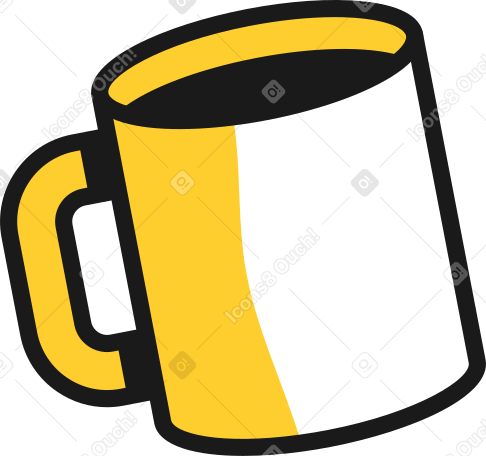 cup with a hot drink PNG, SVG