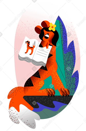 Tiger holding the Red List PNG, SVG