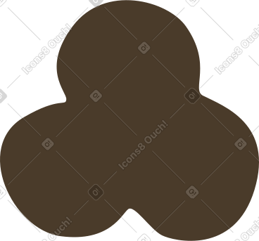 Brown trefoil PNG, SVG