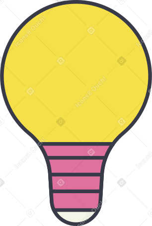 bulb Illustration in PNG, SVG