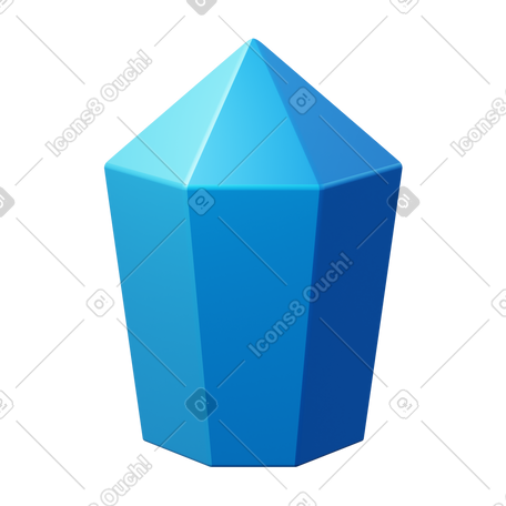 3D crystal PNG, SVG