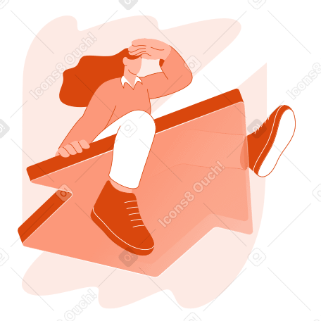 Mujer yendo a buscar PNG, SVG