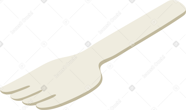 recyclable fork PNG, SVG