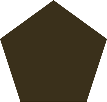 Brown pentagon PNG, SVG