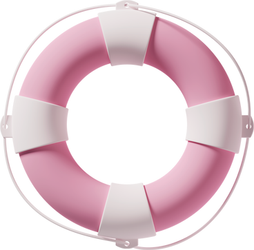 Pink lifebuoy PNG, SVG