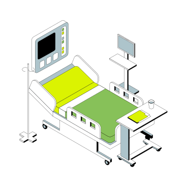 病棟のベッド PNG、SVG