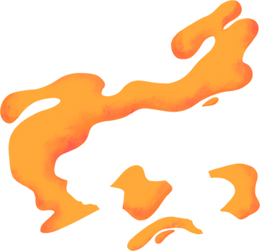 Orange splash PNG, SVG