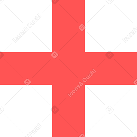 red medical cross Illustration in PNG, SVG