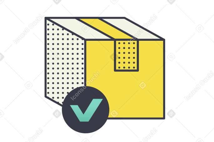 Package delivered Illustration in PNG, SVG