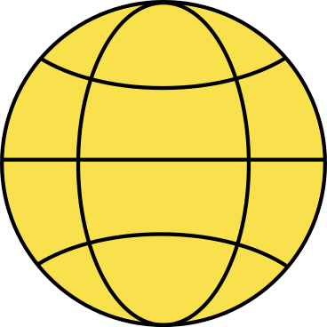 gelber globus PNG, SVG