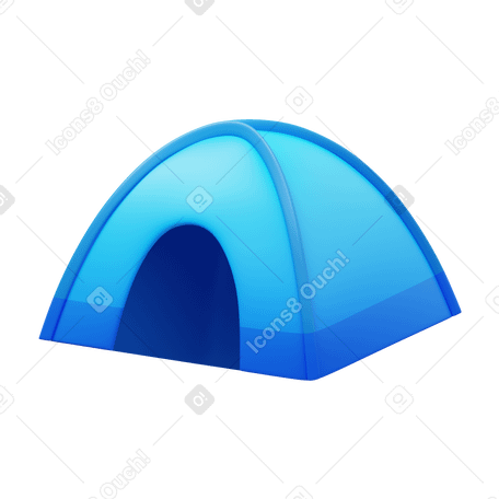 3D camping tent в PNG, SVG