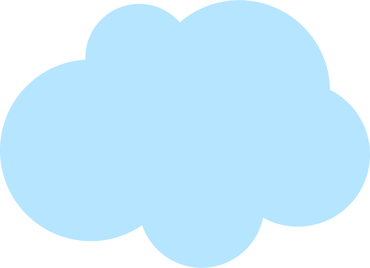 Blue cloud Illustration in PNG, SVG