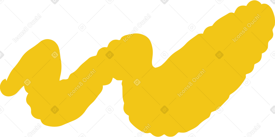 yellow long cloud PNG, SVG