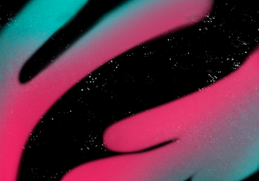Sternenhimmelhintergrund mit zwei fließenden rosa und grünen formen PNG, SVG