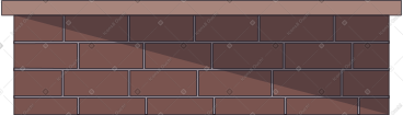 Brown brick bench PNG, SVG