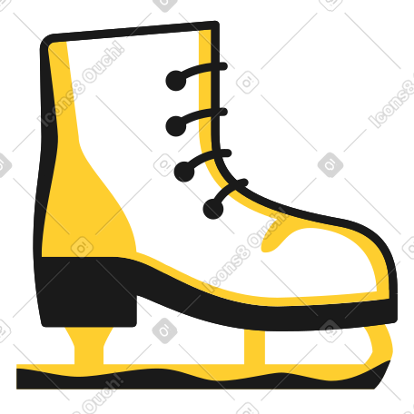 Ice skate for winter activity PNG, SVG