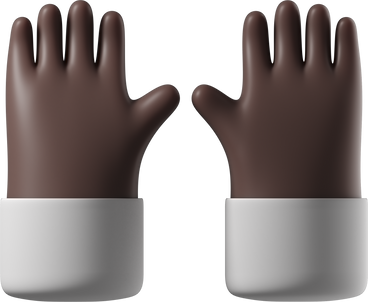 Поднятие черных рук в PNG, SVG
