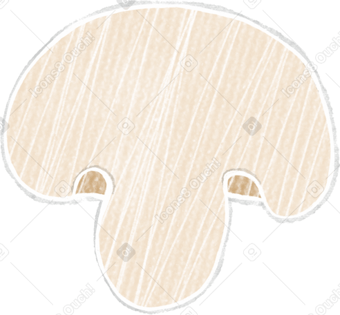 sectioned champignon PNG, SVG