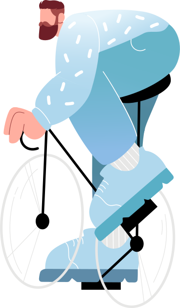 man on a bike PNG, SVG