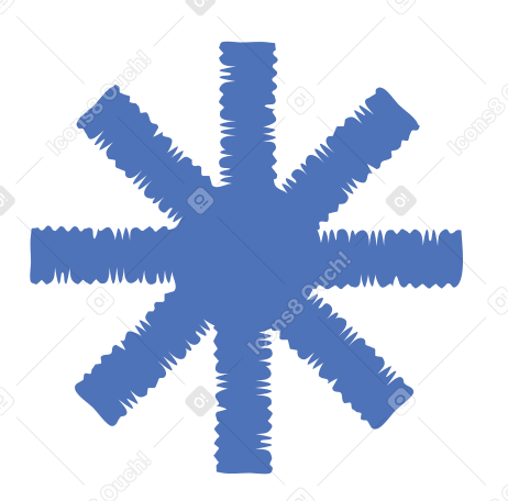 snowflake Illustration in PNG, SVG
