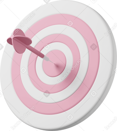 3D target and dart PNG、SVG