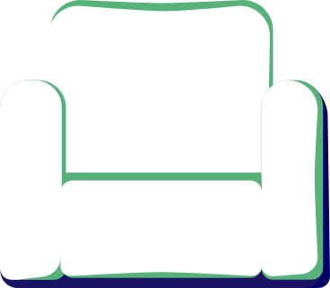 empty easy chair PNG, SVG