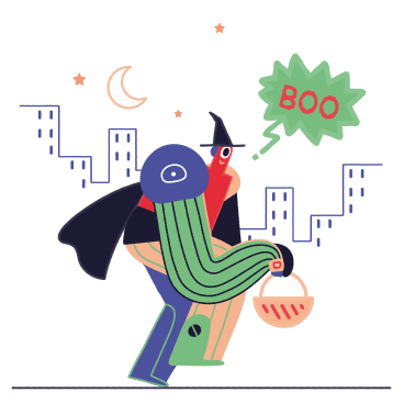Trick or treat PNG, SVG