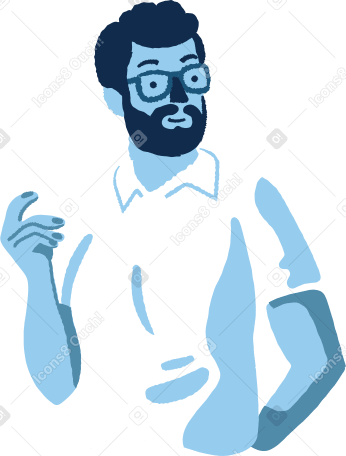 man Illustration in PNG, SVG