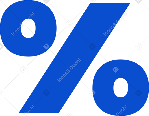 знак процента в PNG, SVG
