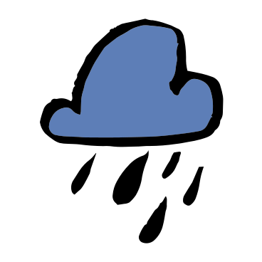 rainy cloud PNG, SVG